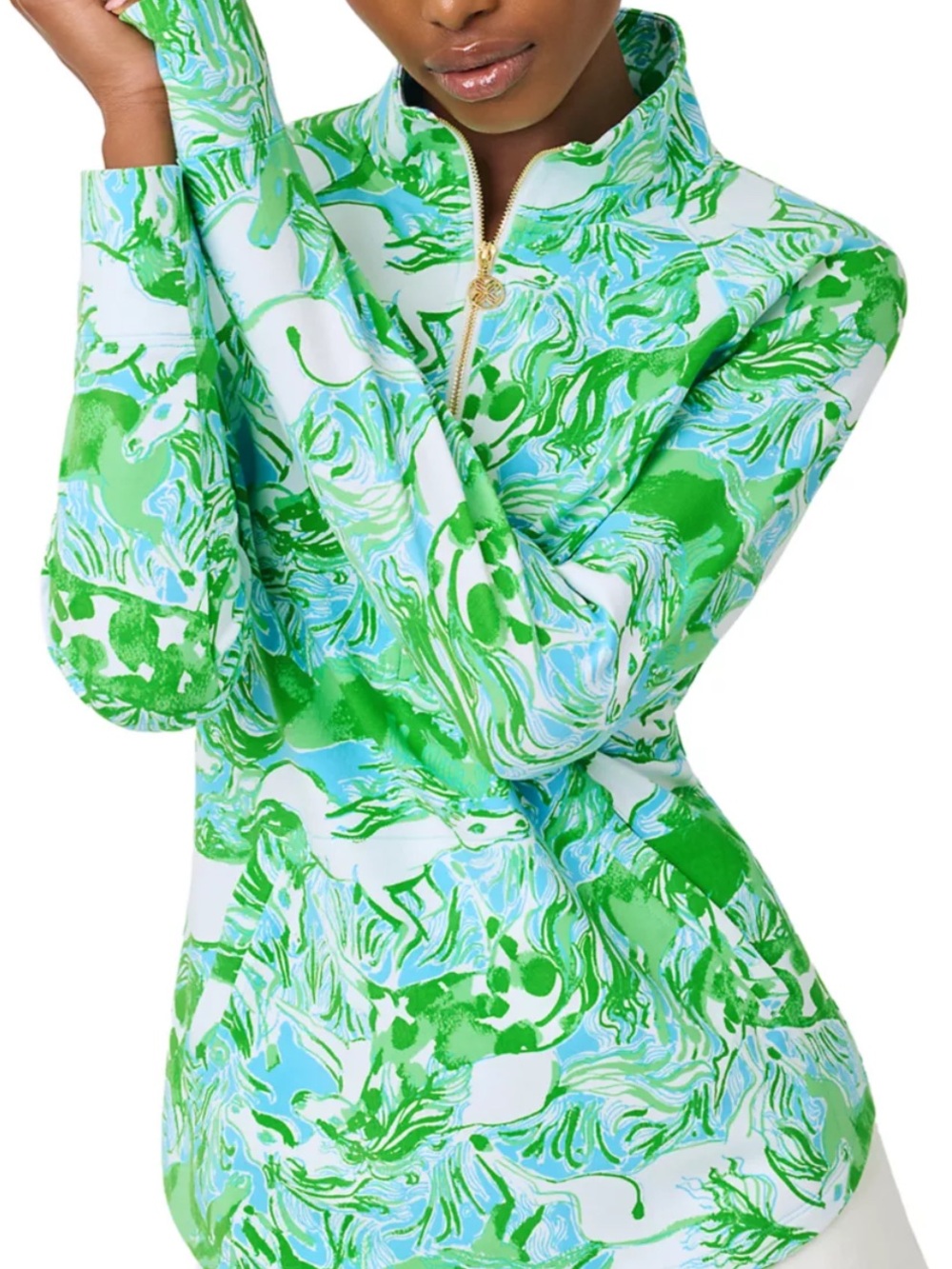 Lilly Pulitzer Skippy Popover Galloping Gals NWT